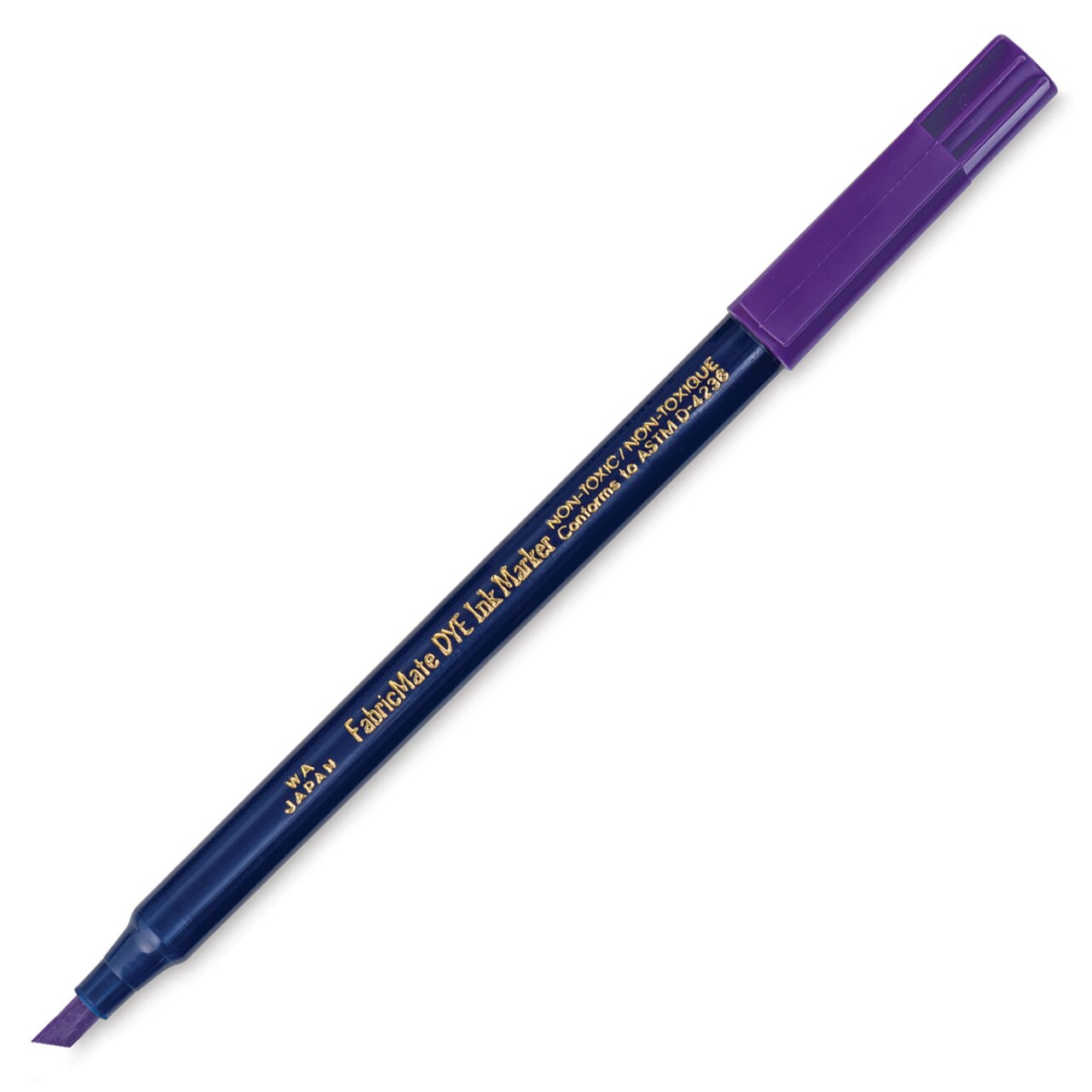 Yasutomo FabricMate DYE Ink Marker - Purple, Chisel Tip, Marker